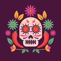 Ilustración del día de los muertos vector