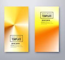 Abstract business brochure template set design vector