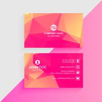 Abstract colorful business card template design vector