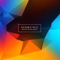 Abstract colorful polygon background vector