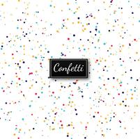 Elegant colorful confetti background vector