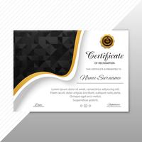 Beautiful diploma certificate template background vector