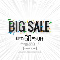 Big sale banner poster template background vector