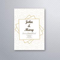 Wedding invitation card template vector