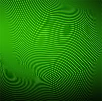 Modern green line wave background vector