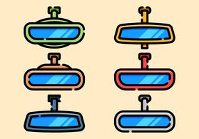 Rear View Mirror Collection vector