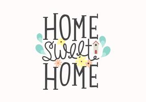 Home Sweet Home Lettering vector