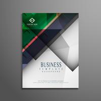 Abstract colorful geometric business brochure design vector