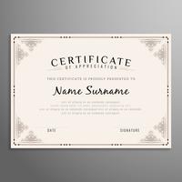 Abstract certificate background vector