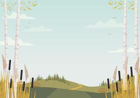 Vector Beautiful Landscape Illustration