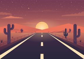 Vector Beautiful Landscape Illustration