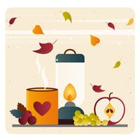 Vector elementos de otoño y la ilustración