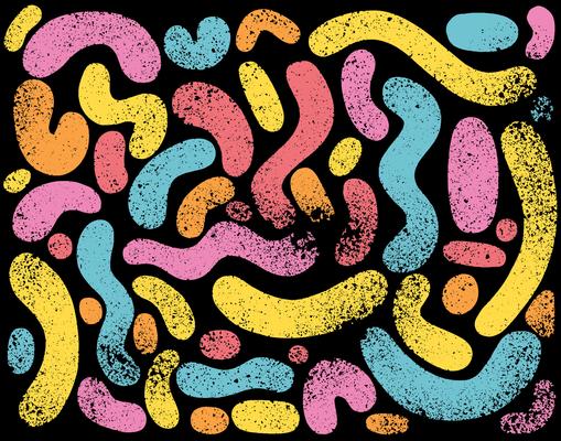 abstract squiggle pattern