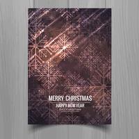 Merry Christmas greeting card colorful background vector