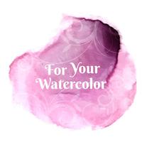 Abstract colorful watercolor stroke background vector