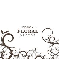 Vector de fondo floral decorativo abstracto