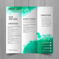 Abstract wavy business brochure template design vector