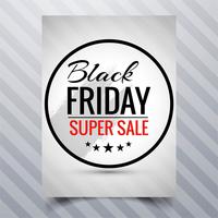Abstract black friday sale poster brochure template design  vector