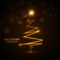 Merry Christmas greeting card colorful background vector