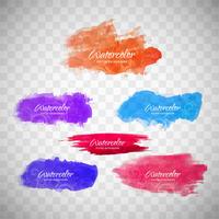 Abstract colorful watercolor stroke background vector