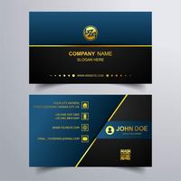 Abstract colorful business card template design illustration vector