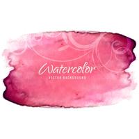 Abstract colorful watercolor stroke background vector