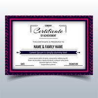 Beautiful certificate template design vector
