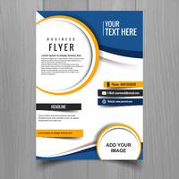 Modern stylish buisness brochure card template vector