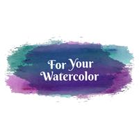 Abstract colorful watercolor stroke background vector