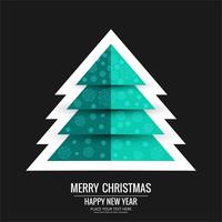 Merry Christmas greeting card colorful background vector