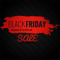 Abstract black friday sale poster design vector