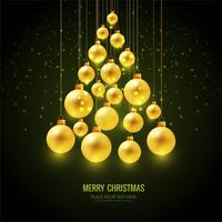 Merry Christmas greeting card colorful background vector