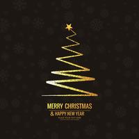 Merry Christmas greeting card colorful background vector