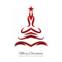 Merry Christmas greeting card colorful background vector