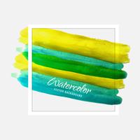 Abstract colorful watercolor stroke background vector