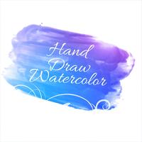 Abstract colorful watercolor stroke background vector