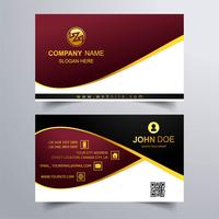 Abstract colorful business card template design illustration