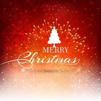 Merry Christmas greeting card colorful background vector