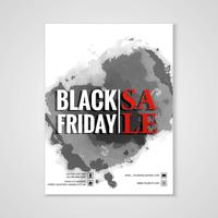 Abstract black friday sale poster brochure template design  vector