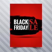 Abstract black friday sale poster brochure template design  vector