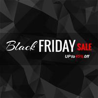 Abstract black friday sale poster design vector