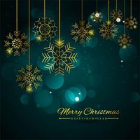 Merry Christmas greeting card colorful background vector