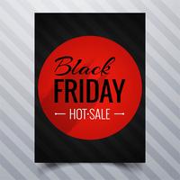 Abstract black friday sale poster brochure template design  vector