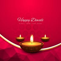 Elegant shiny diwali festival background vector