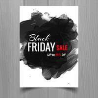 Abstract black friday sale poster brochure template design  vector