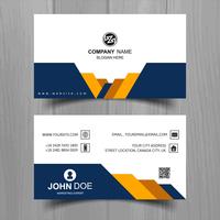 Abstract stylish wave business card template design vector