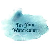 Abstract colorful watercolor stroke background vector