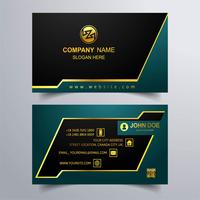 Abstract colorful business card template design illustration vector