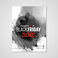 Abstract black friday sale poster brochure template design  vector