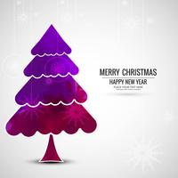 Merry Christmas greeting card colorful background vector